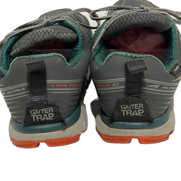 SOLD ALTRA Lone Peak 3 Gray 6 Waterproof Polartec Running Zero Drop Shoe Sneaker - Picture 14 of 17